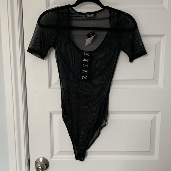 Black Sheer bodysuit - Picture 2 of 7